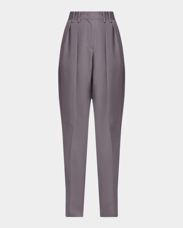 Pleated Wool Straight-Leg Pants by JIL SANDER