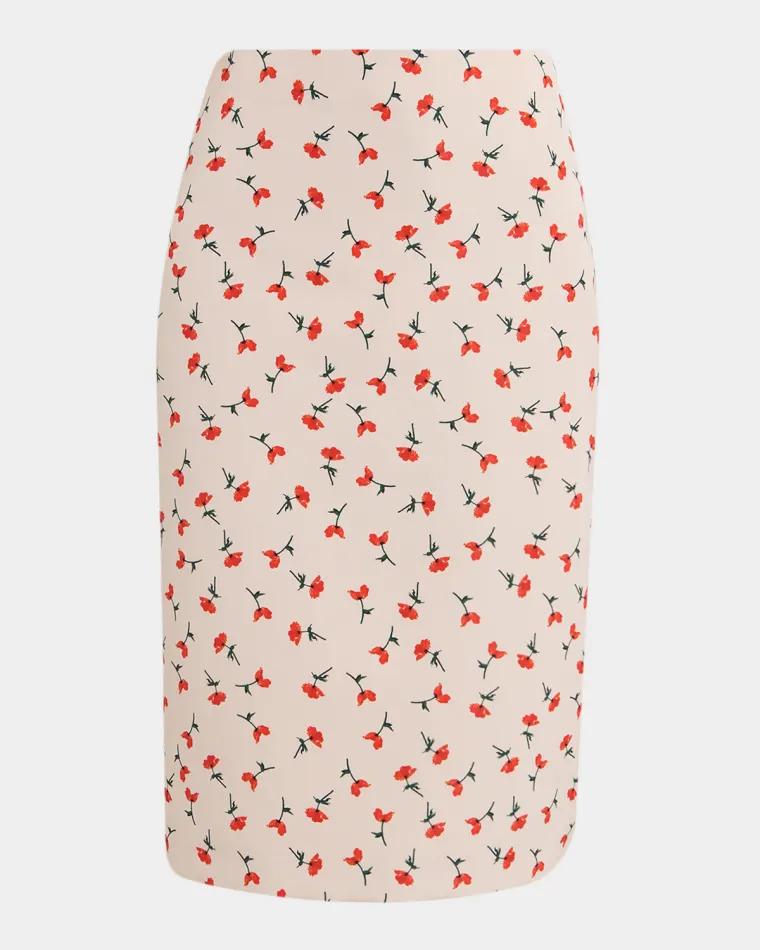 Poppy Floral Pencil Skirt by JIL SANDER