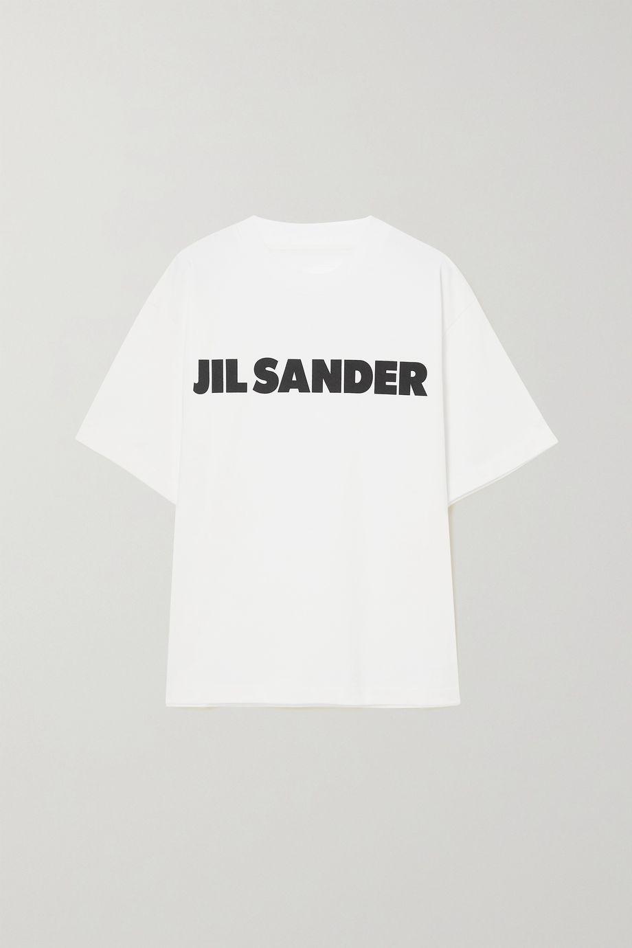 Printed cotton-jersey T-shirt by JIL SANDER
