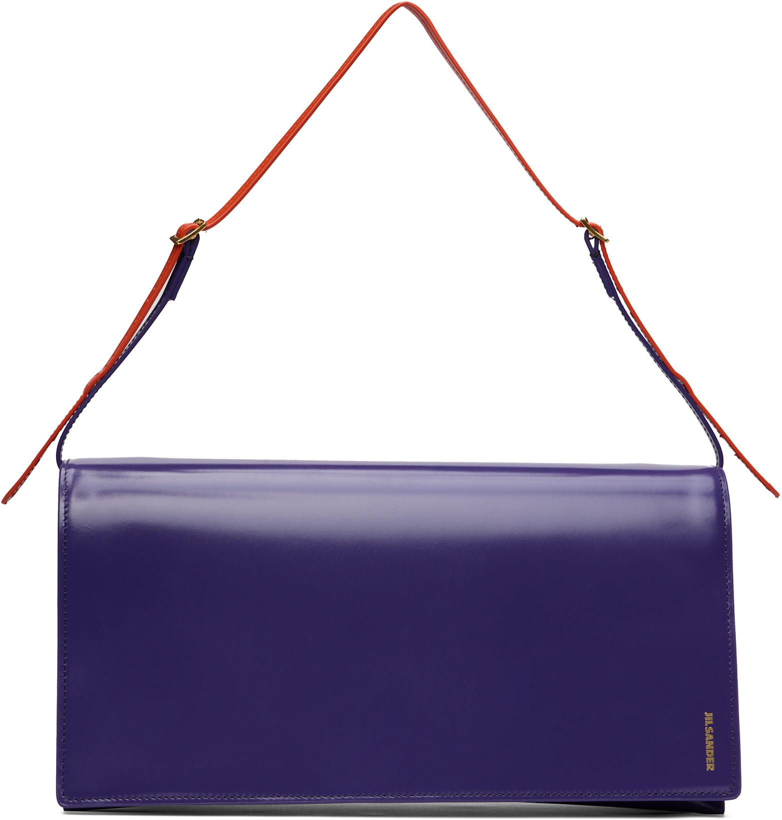 Purple File Medium Bag by JIL SANDER