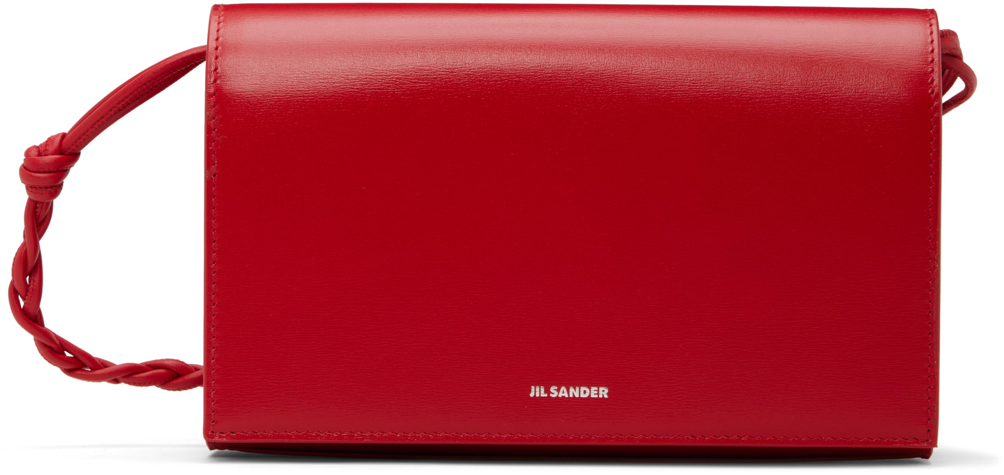 Red Tangle Wallet Bag by JIL SANDER