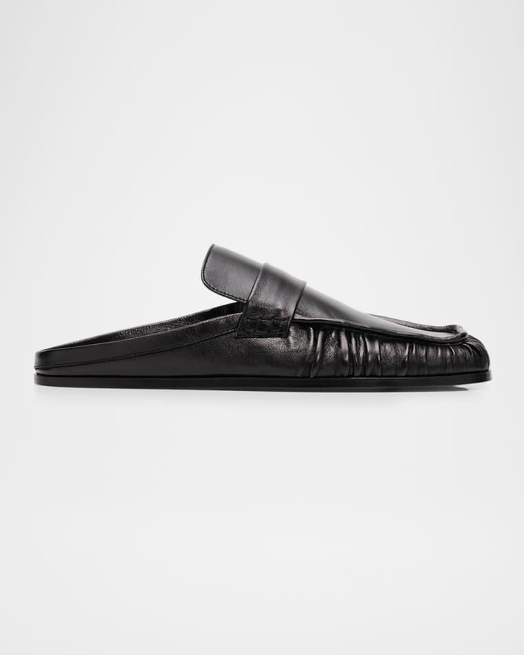 Sabot Leather Loafer Mules by JIL SANDER