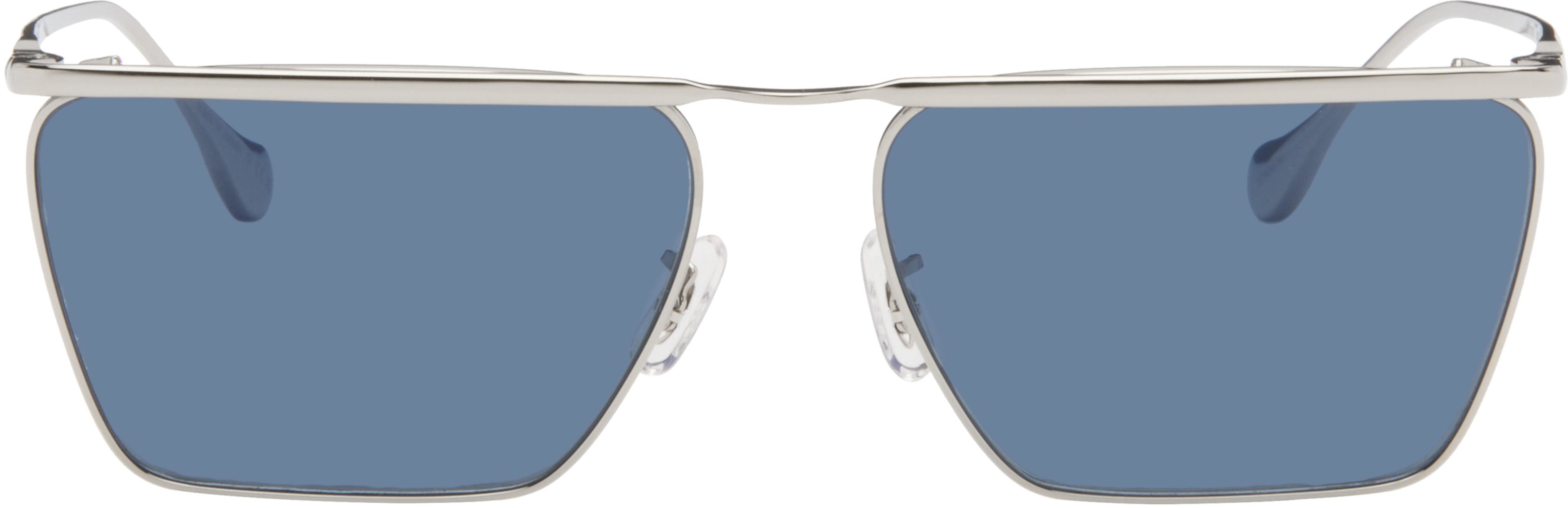 Silver Oliver Peoples 'Edition 2' Wireframe Sunglasses by JIL SANDER