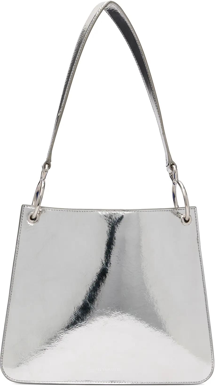 Silver Otto Small Bag by JIL SANDER
