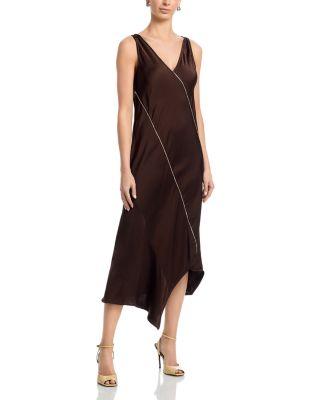 Sleeveless Asymmetric Midi Dress by JIL SANDER