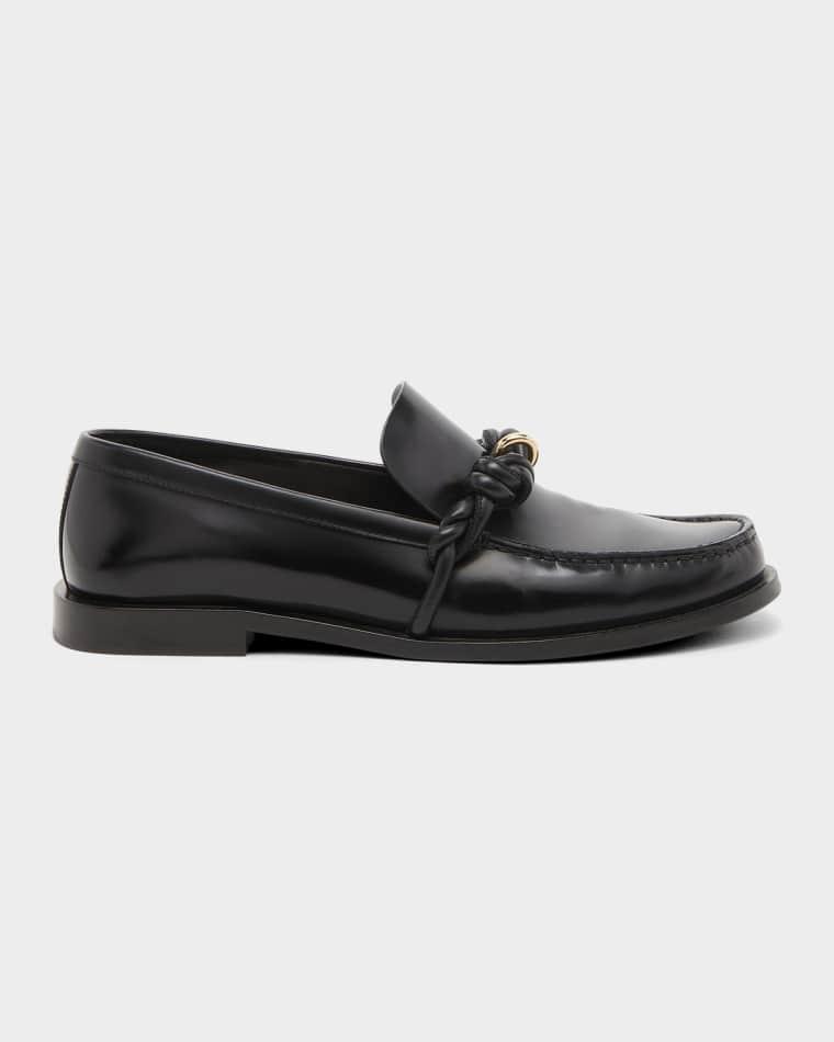Tangle Knotted Leather Loafers by JIL SANDER
