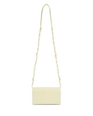 Tangle Mini Yellow Leather Wallet Crossbody by JIL SANDER