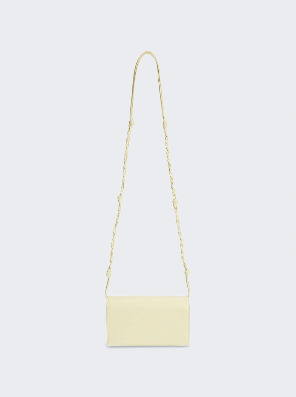 Tangle Wallet With Strap Pastel Yellow  | The Webster by JIL SANDER