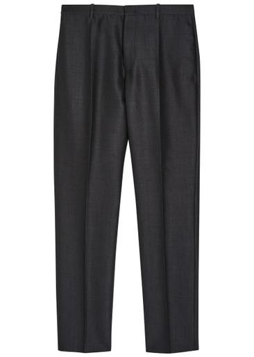Tapered-leg wool-blend trousers by JIL SANDER