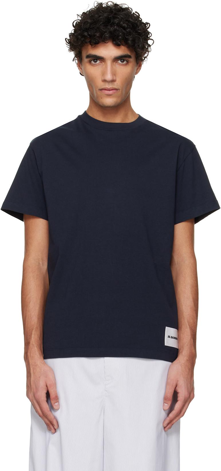 Three-Pack Multicolor Short-Sleeved T-shirts by JIL SANDER