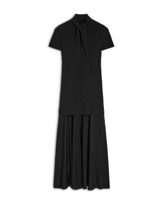 Tie Neck Drop Waist Dress by JIL SANDER