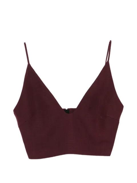 V-neck crop top by JIL SANDER
