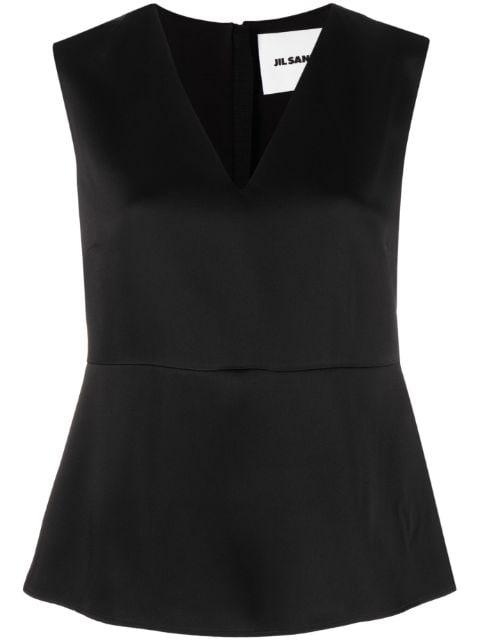 V-neck tank top by JIL SANDER