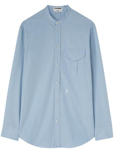 Wednesday striped cotton shirt by JIL SANDER