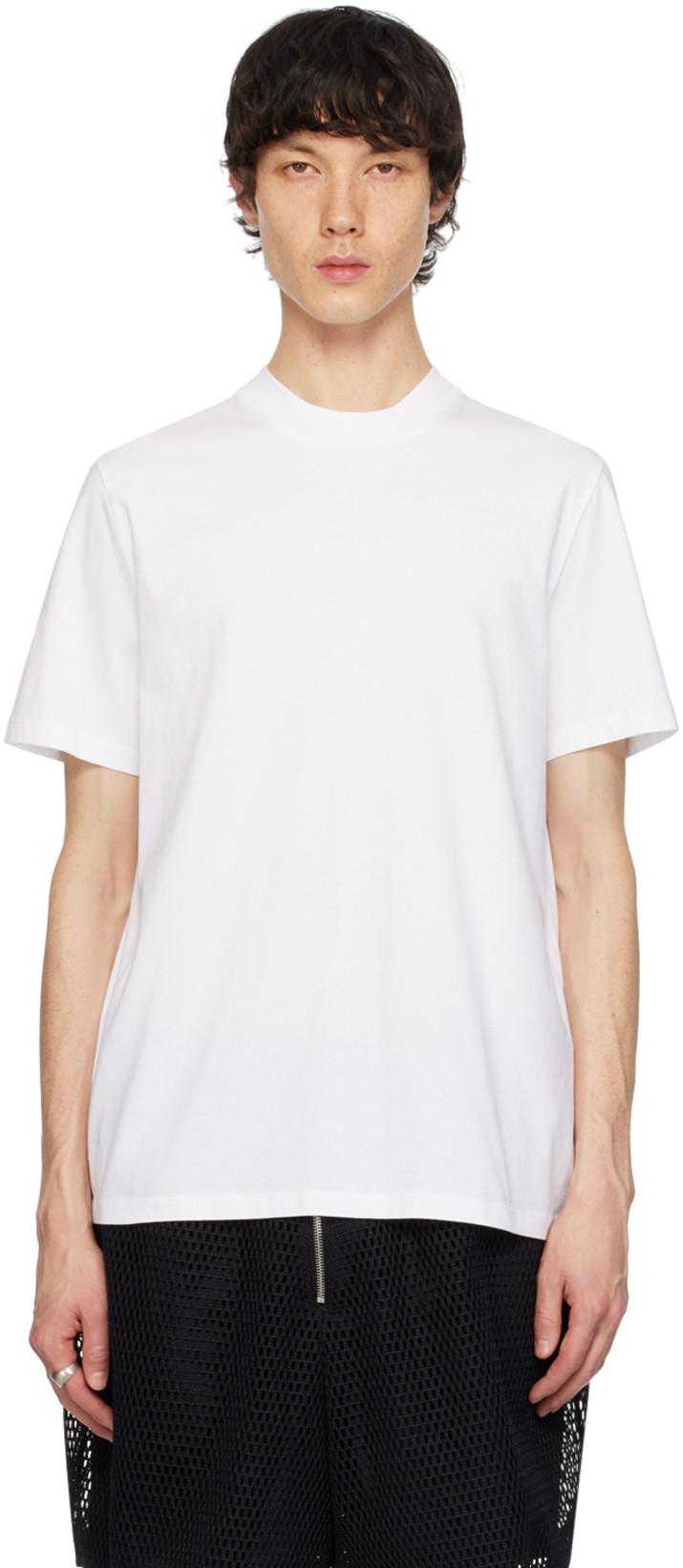 White Basic T-Shirt by JIL SANDER