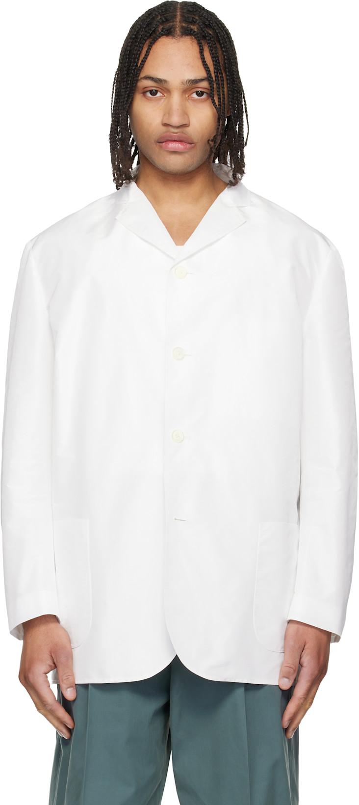 White Sport Jacket by JIL SANDER
