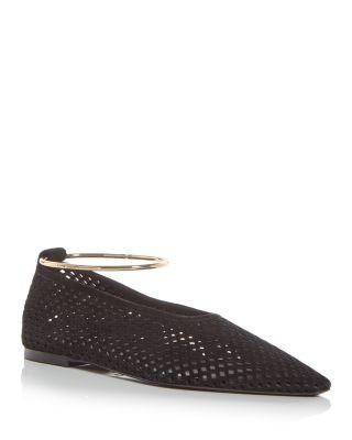 Women's Ballerina Ring Perforated Flats by JIL SANDER