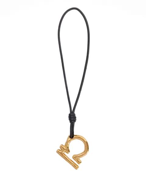 Zodiac charm leather necklace by JIL SANDER
