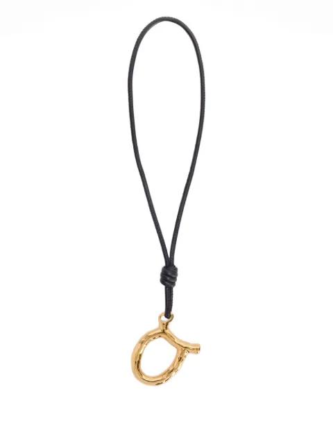 Zodiac charm leather necklace by JIL SANDER