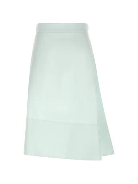 asymmetric flared midi skirt by JIL SANDER