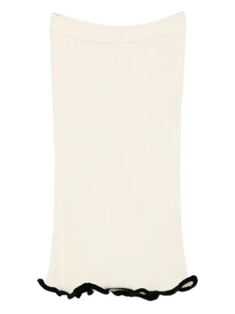 asymmetric midi skirt by JIL SANDER