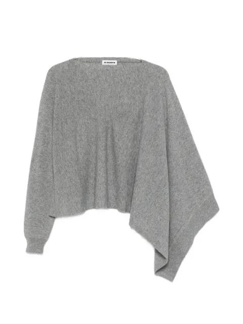 asymmetric-sleeve sweater by JIL SANDER