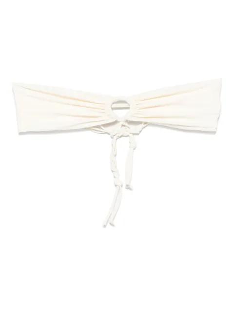 + bandeau bikini top by JIL SANDER