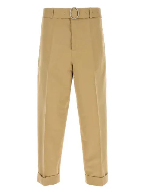 belted chinos by JIL SANDER