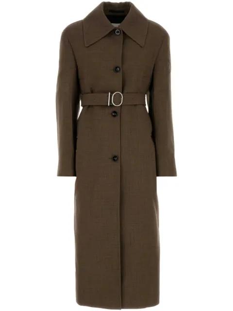 belted coat by JIL SANDER