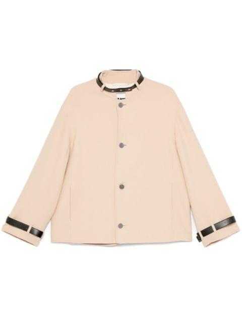 belted-detailed coat by JIL SANDER
