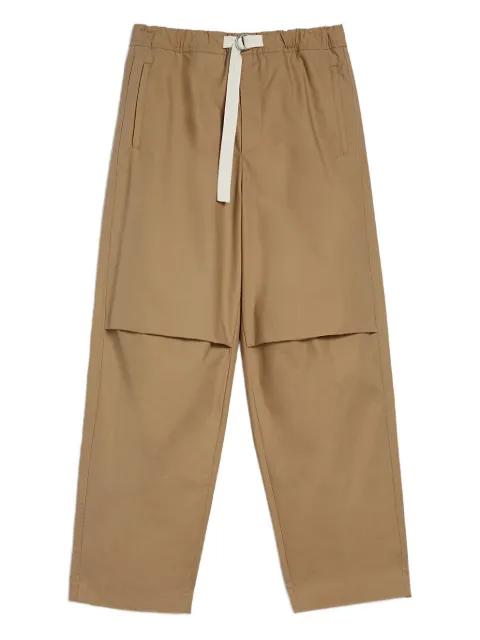 belted pocket-detail trousers by JIL SANDER