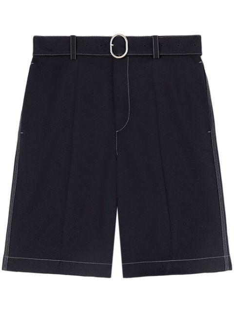 belted shorts by JIL SANDER