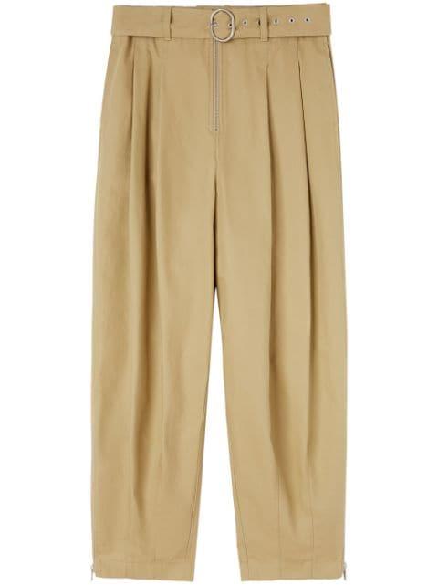belted wide-leg trousers by JIL SANDER