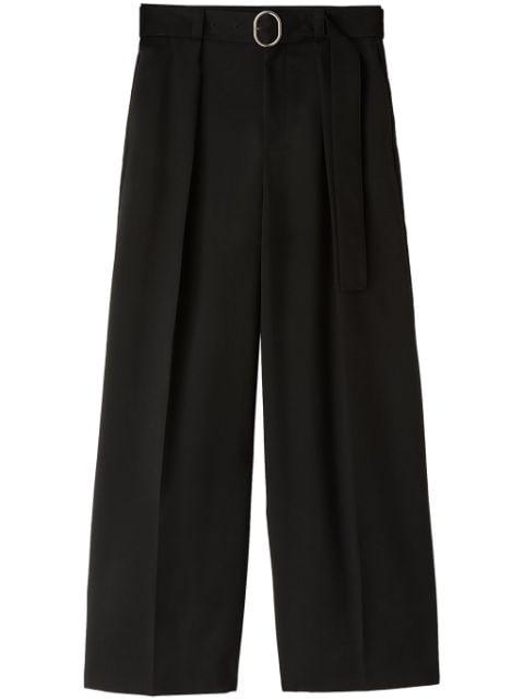 belted wide-leg wool trousers by JIL SANDER