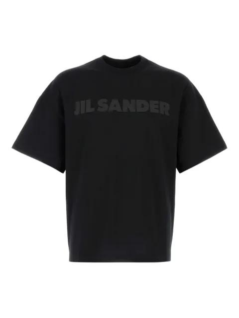black cotton T-shirt by JIL SANDER