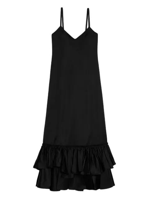bottom-ruffles  dress by JIL SANDER