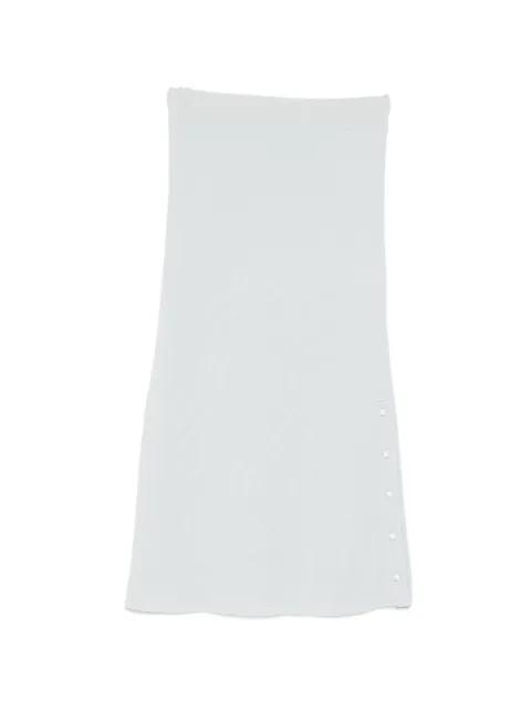 button-detail midi skirt by JIL SANDER