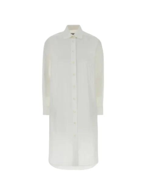 button-down cotton mini shirt dress by JIL SANDER