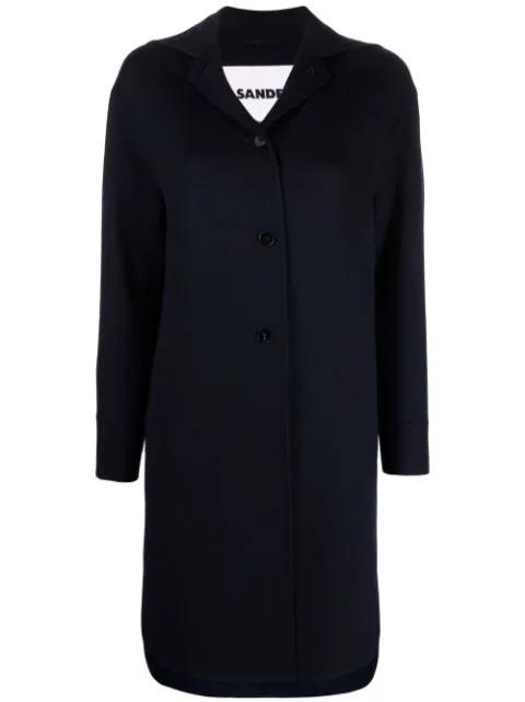 button-front coat by JIL SANDER