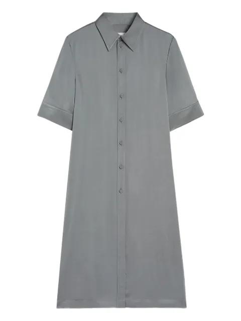 button gathering shirt by JIL SANDER