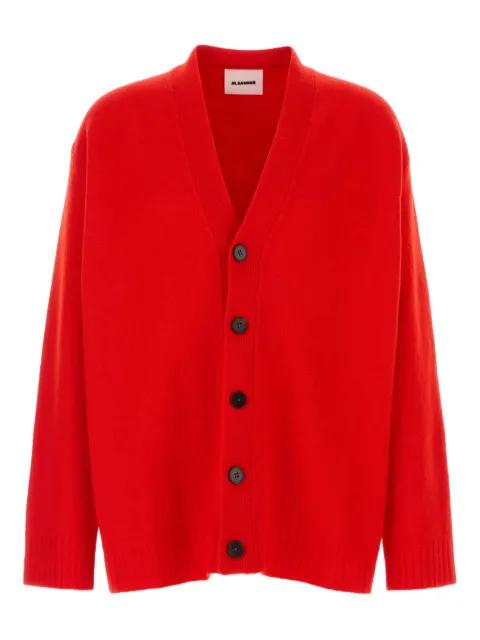 buttoned wool cardigan by JIL SANDER
