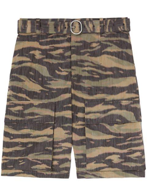 camouflage-print shorts by JIL SANDER