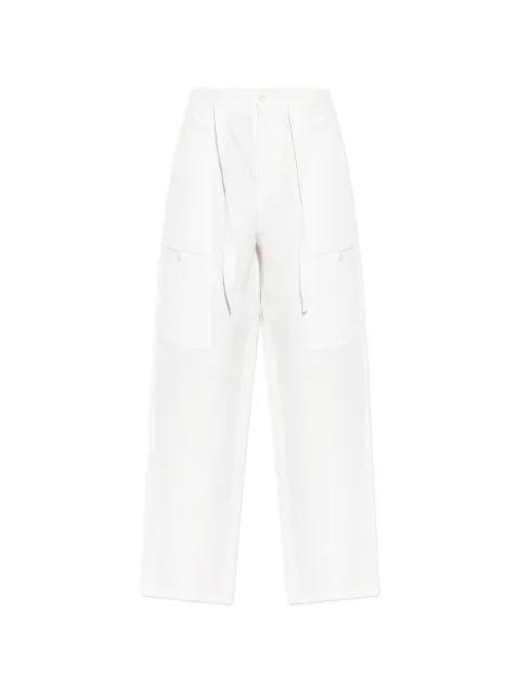 cargo-pocket tie-fastening trousers by JIL SANDER