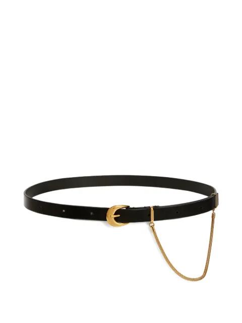 chain-detailing leather belt by JIL SANDER