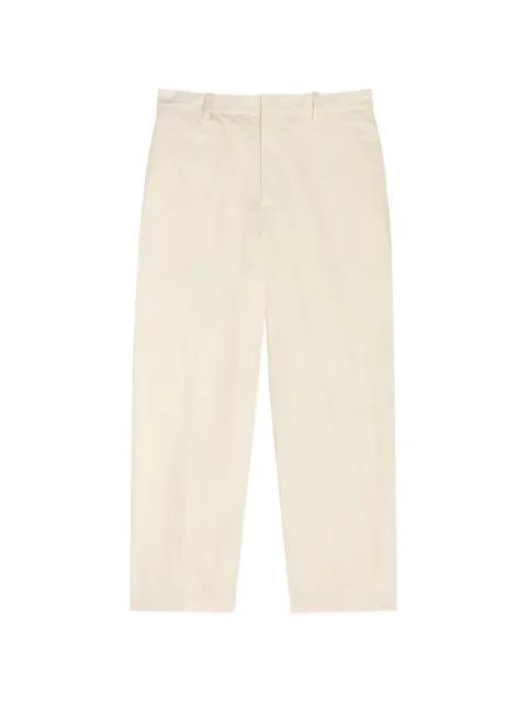 chalk straight-leg trousers by JIL SANDER