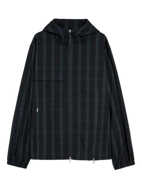 check print zipped blouson by JIL SANDER