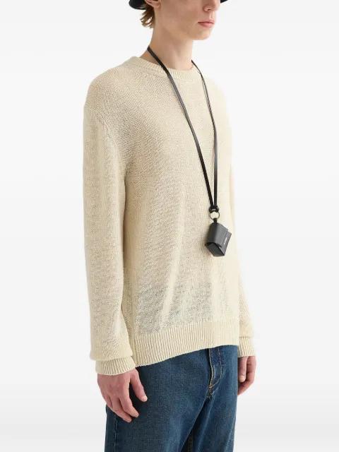 chunky-knit silk sweatshirt by JIL SANDER
