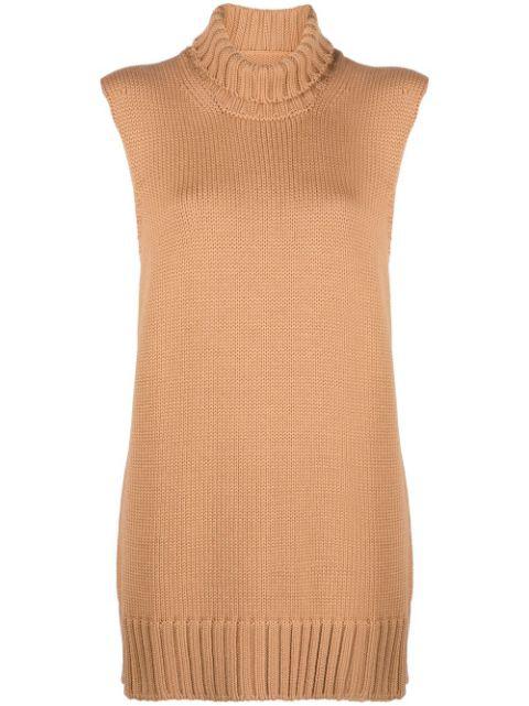 chunky-knit sleeveless top by JIL SANDER