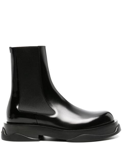 chunky leather Chelsea boots by JIL SANDER