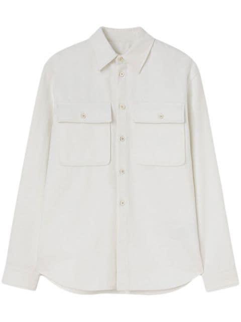 classic-collar cotton shirt by JIL SANDER